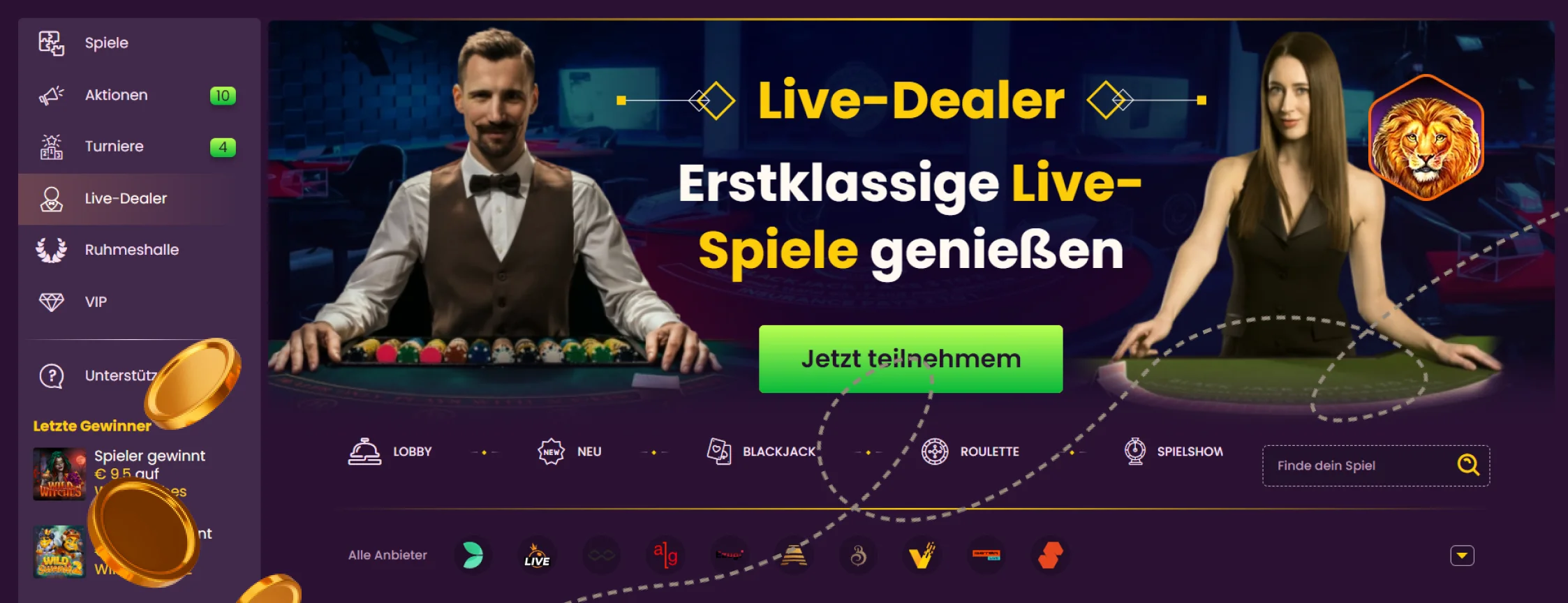 Bizzo Casino Live-Händler